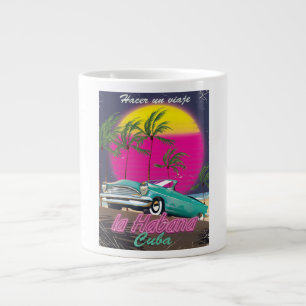 Taza De Café Gigante Viaja a Cuba cartel reto 1985
