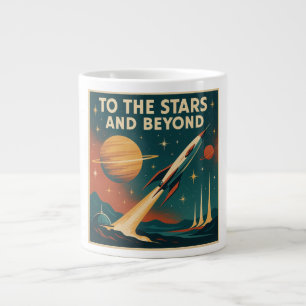 Taza De Café Gigante Viajes espaciales "A las estrellas y más allá"