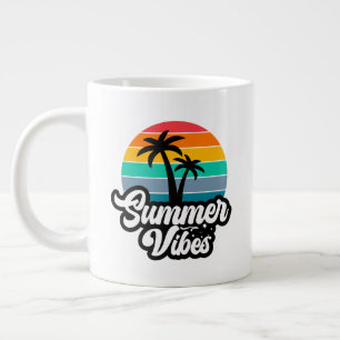 Taza De Café Gigante Vibes de verano