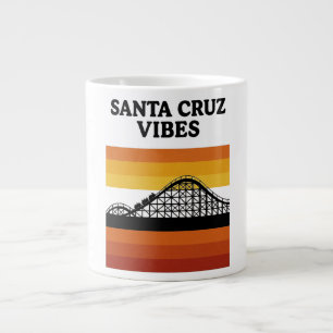 Taza De Café Gigante Vibraciones del paseo marítimo de Santa Cruz Calif