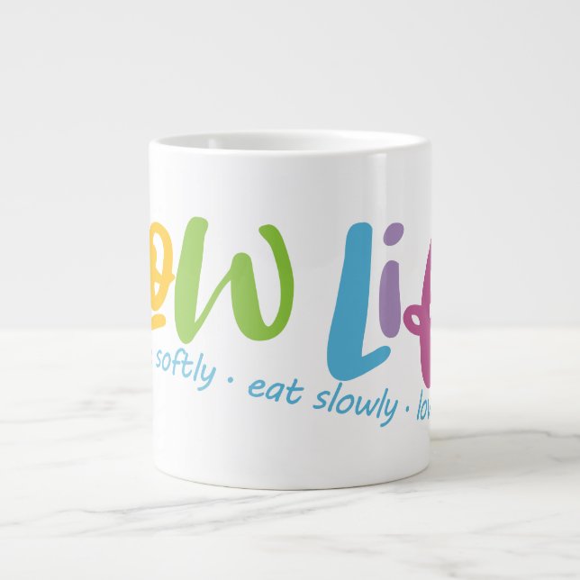 Taza De Café Gigante Vida lenta (Frente)