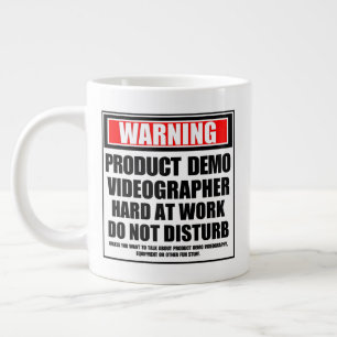 Taza De Café Gigante Videografo de demostración de producto de adverten