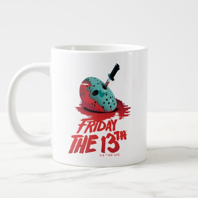 Taza De Café Gigante Viernes 13 | Cuchillo a través de una máscara de h (Izquierda)