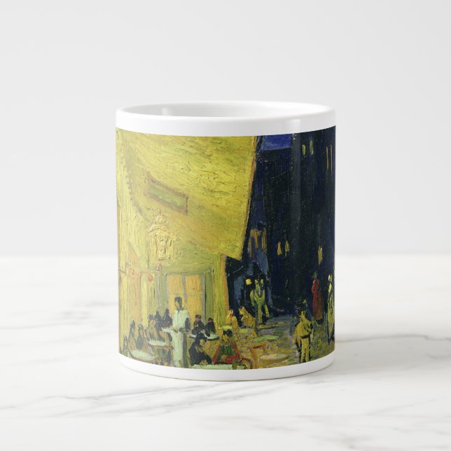 Taza De Café Gigante Vincent van Gogh - Cafe Terrace de noche (Frente)