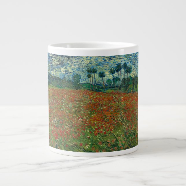Taza De Café Gigante Vincent van Gogh - Campo de amapola (Frente)