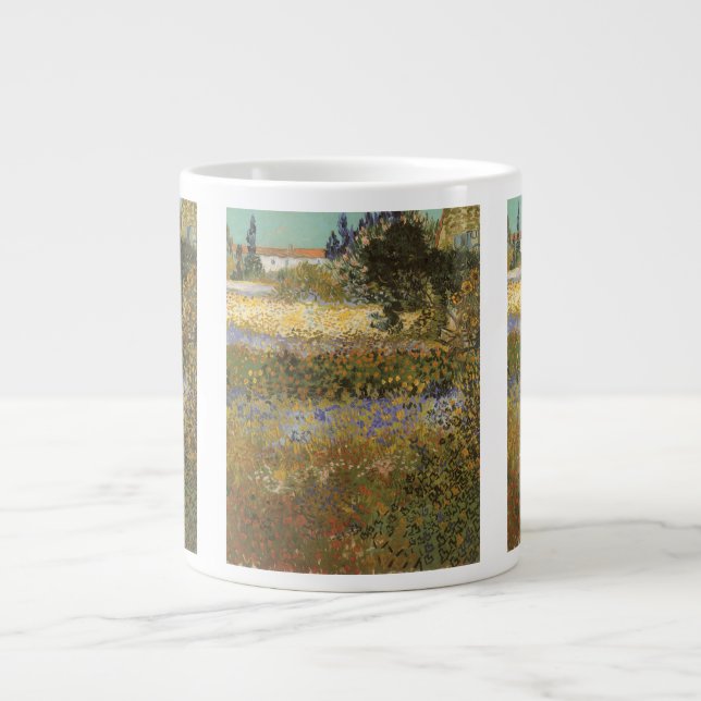 Taza De Café Gigante Vincent van Gogh - Jardín en Flor (Frente)
