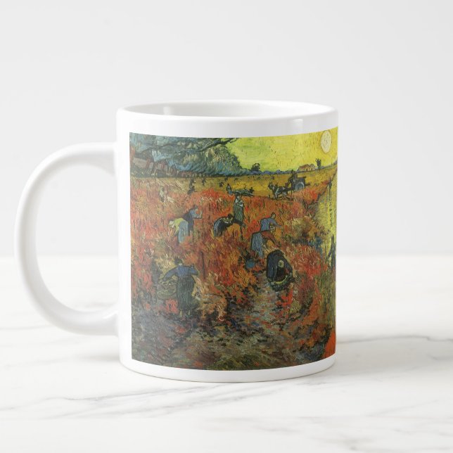 Taza De Café Gigante Vincent van Gogh - La viña roja (Izquierda)