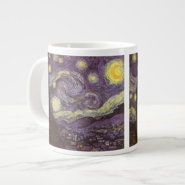 Taza De Café Gigante Vincent van Gogh - Noche Starry (Izquierda)