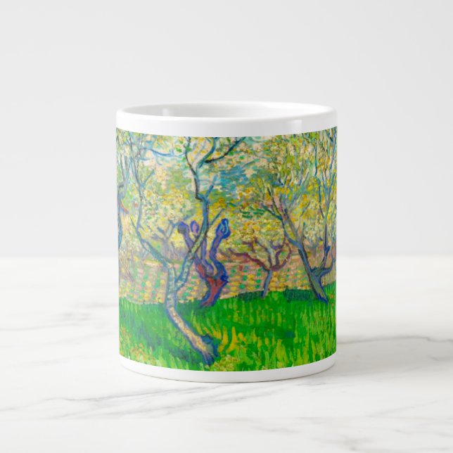 Taza De Café Gigante Vincent van Gogh Orchard en Blossom (Frente)