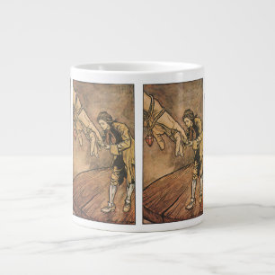 Taza De Café Gigante Viñetas de Gulliver de Arthur Rackham