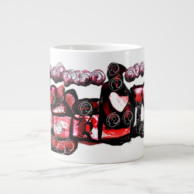 Taza De Café Gigante Vino rojo (Frente)