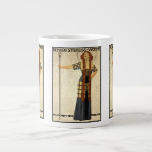 Taza De Café Gigante Vintage Art Nouveau Richard Strauss-Woche, Múnich