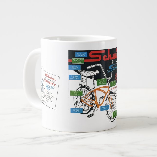 Taza De Café Gigante Vintage Bike Ad (Izquierda)