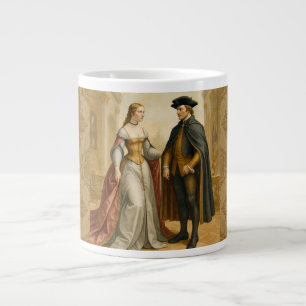 Taza De Café Gigante Vintage, Classic, Royal Couple, Lujo y Elegancia