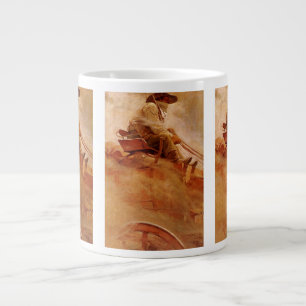 Taza De Café Gigante Vintage Cowboys, The Ore Wagon de NC Wyeth