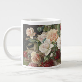 Taza De Café Gigante Vintage E. Hariel Rosa Still Life