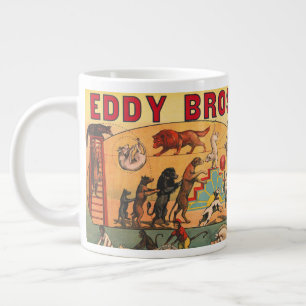 Taza De Café Gigante Vintage Eddy Brothers Circus Poster