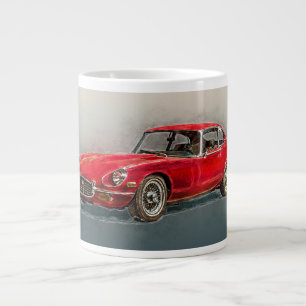 Taza De Café Gigante Vintage Jaguar tipo E