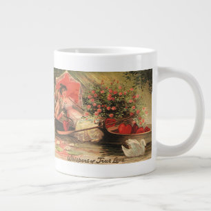 Taza De Café Gigante Vintage San Valentín de San Valentín Cherub con co