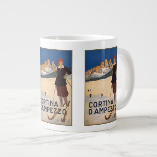 Taza De Café Gigante Vintage Travel Alpes Italianos