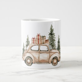 Taza De Café Gigante Vintage VW Car Winter Gifts