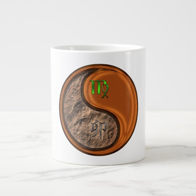 Taza De Café Gigante Virgo & Conejo de Madera (Frente)