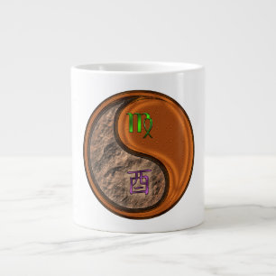 Taza De Café Gigante Virgo & Gallo de Madera