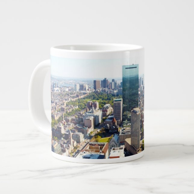 Taza De Café Gigante Vista aérea de Boston 2 (Izquierda)