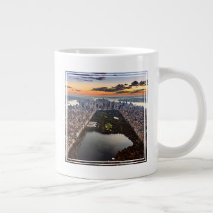Taza De Café Gigante Vista aérea de Central Park al atardecer