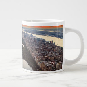 Taza De Café Gigante Vista aérea de Central Park al atardecer