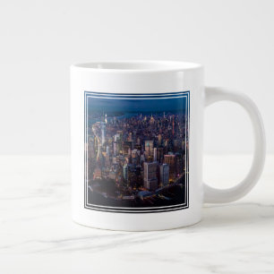 Taza De Café Gigante Vista aérea de Manhattan