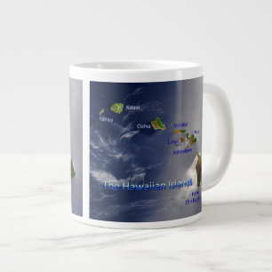 Taza De Café Gigante Vista de las Islas Hawái
