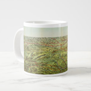 Taza De Café Gigante Vista de pájaros Grandes llanuras