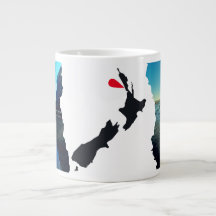 Vista de Tasman de la capa marina desgarrada de NZ