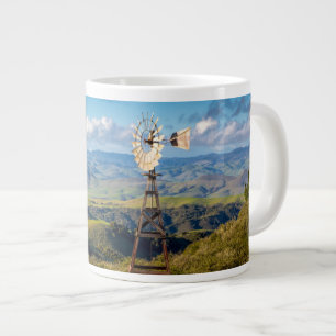 Taza De Café Gigante Vista desde la cima de las montañas