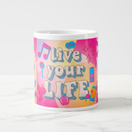 Taza De Café Gigante Vive Tu Vida