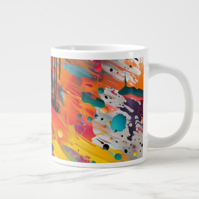 Taza De Café Gigante Vivid Chaos Splash Graffiti (Derecha)