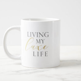 Taza De Café Gigante Vivir mi vida LUXE 20 oz. jarra