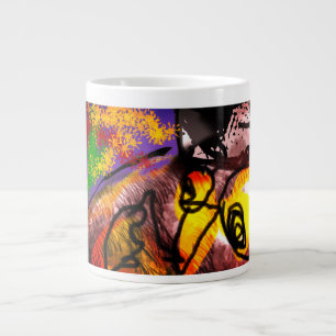 Taza De Café Gigante Volante de búho de otoño