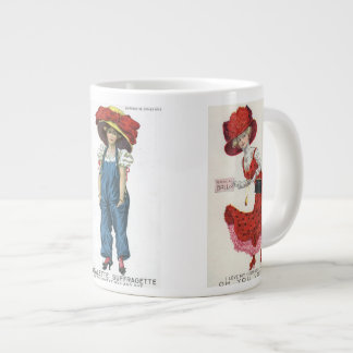 Taza De Café Gigante Votos del arte de las postales del vintage de los