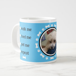 Taza De Café Gigante Walk Me Repeat Mug