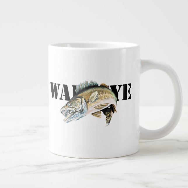 Taza De Café Gigante Walleye (Derecha)