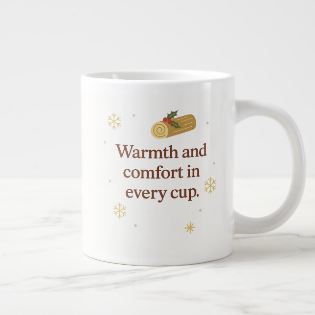 Taza De Café Gigante Warmth and Comfort | Cozy Christmas Mug  (Derecha)