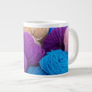 Taza De Café Gigante Washington, Seabeck. Bolas de hilo colorido