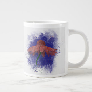 Taza De Café Gigante Watercolor Coneflower