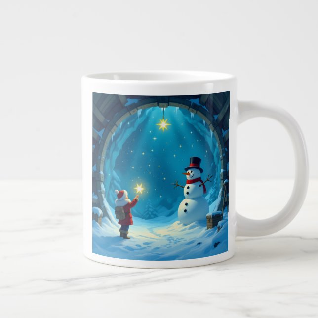 Taza De Café Gigante „Weihnachtliche Harmonie“ (Derecha)