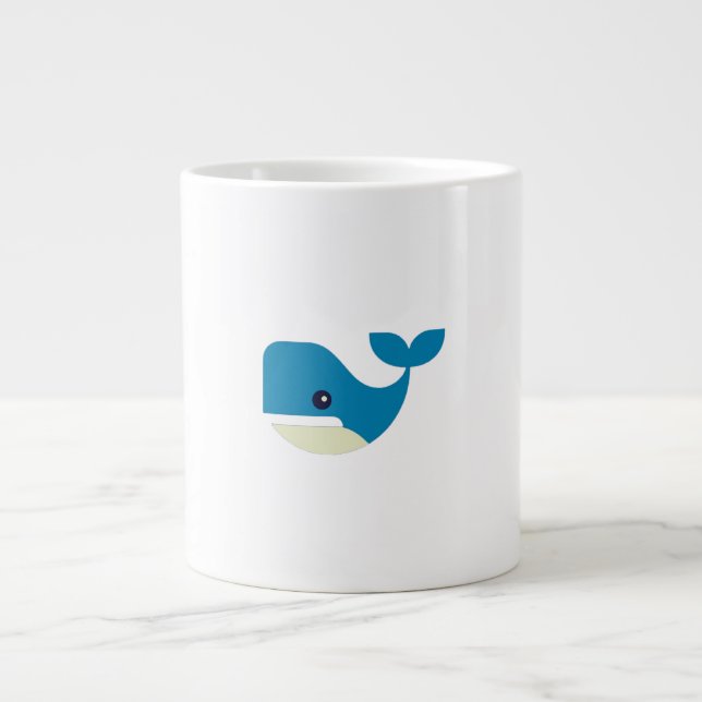 Taza De Café Gigante Whale, Humpback, Mammal (Frente)