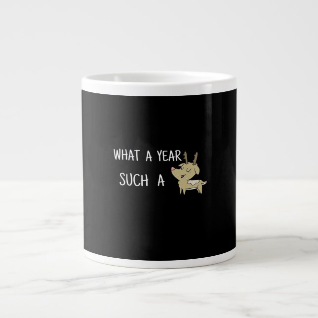 Taza De Café Gigante What A Fun Deer Moment Retro Style  (Frente)