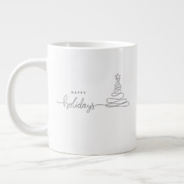 Taza De Café Gigante Whimsical Christmas Mug – Cheerful Holiday Coffee 