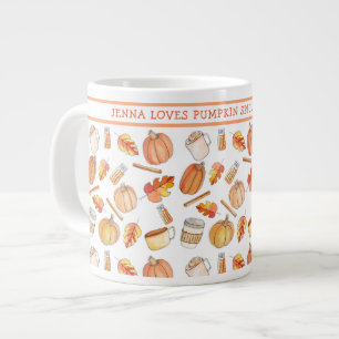 Taza De Café Gigante Whimsical Fall Bocina de especias Mug